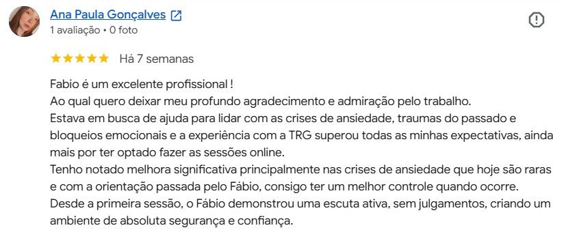 Depoimento de cliente 1